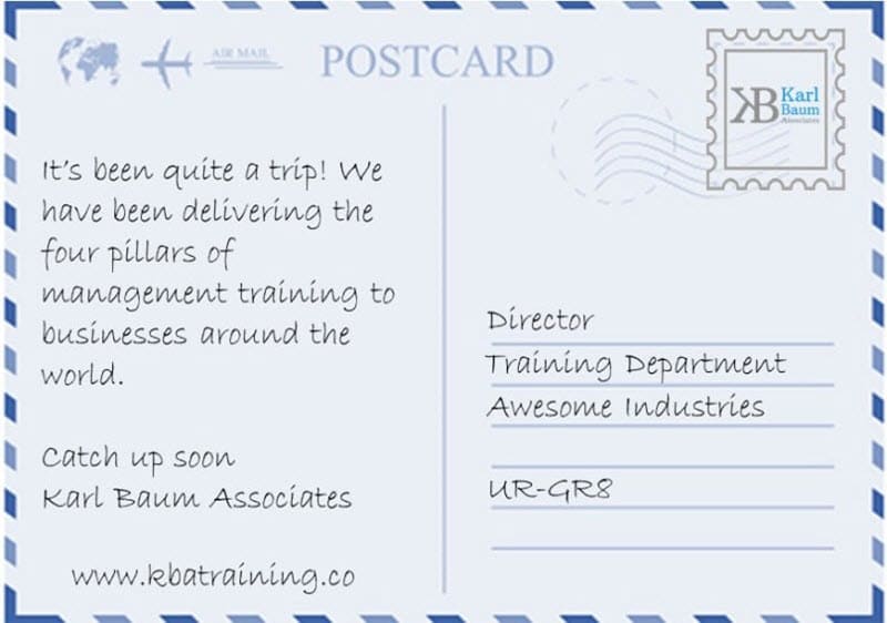 Face of Four Pillars postcard